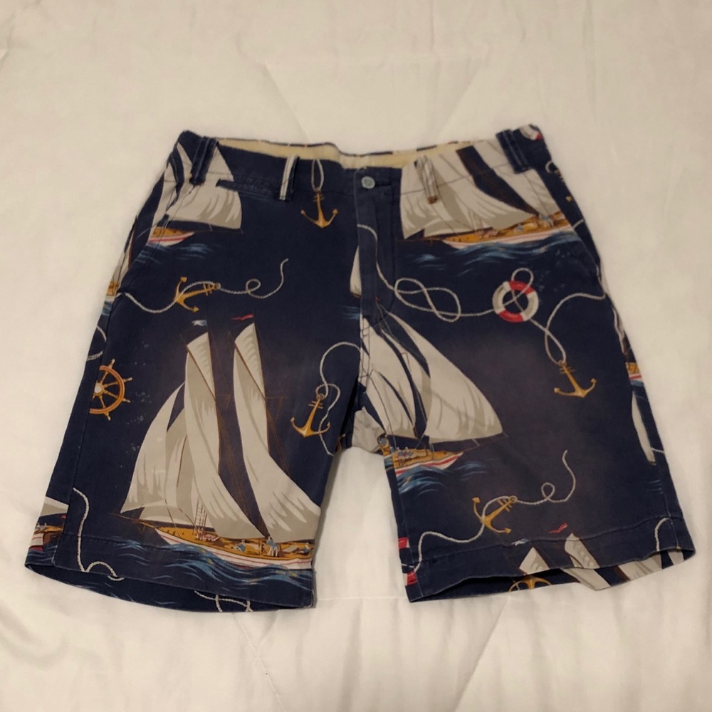 Vintage Polo Ralph Lauren Nautical Print Short